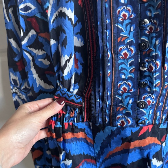 FARM Rio Blue and Red Patterned Mini Dress - Picture 4 of 7
